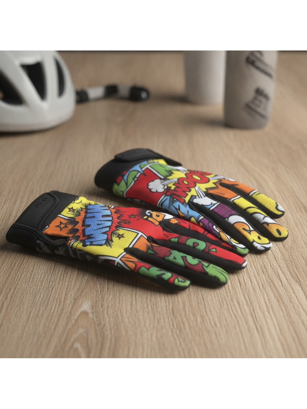 SLF Colorful Comic Style Full-Finger Gloves